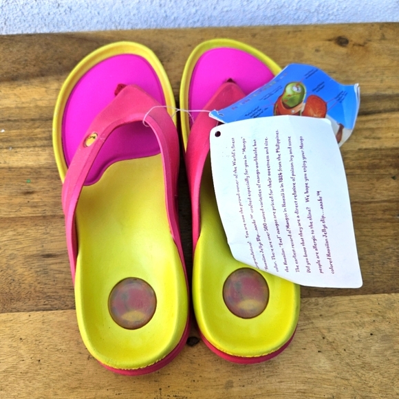 Hawaiian Jellys Ultra Comfort Mango Fruit Unisex  Sandals Women's Size 6 - Picture 12 of 15